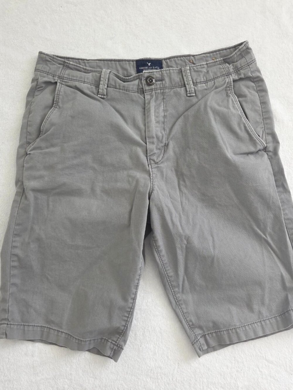 American Eagle Outfitters Men's Shorts W 32 Gray Stretch Pockets Casual Skater
